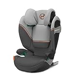 CYBEX Gold Seggiolino Solution S2 i-Fix, Per Auto Con e Senza ISOFIX, 100 - 150 cm, Per Bambini da circa 3 a 12 Anni (15 - 50 kg), Lava Grey