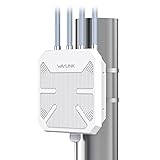 Ripetitore WiFi Esterno Potente Antenna Lunga Distanza - Amplificatore 6 Wavlink AX1800 Mesh - Poe Range Extender Access Point - Ideale per Grandi Spazi Remoti