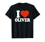 I Love Oliver, I Heart Oliver, Cuore Rosso San Valentino Maglietta