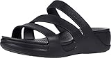 Crocs Donna Monterey Strappy Wedge, Black, 38-39