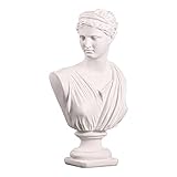 Kisbeibi Statua di busto della dea della saggezza da 30,5 cm, replica della statua in gesso, statuetta decorativa per la casa, artigianato in resina, ornamenti artigianali in resina, decorazione e