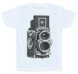 HUAMER Rolleiflex Camera T Shirt White XL