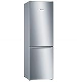 Bosch Elettrodomestici, Serie 2, Frigo-congelatore combinato da libero posizionamento, 186 x 60 cm, Inox look, KGN36NLEA