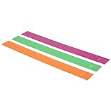 Amazon Basics Fascia elastica di resistenza in TPE, 1500 mm, set da 3 unità , Multicolore