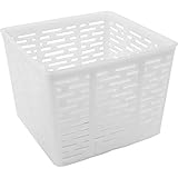 MultiDepot Browin 411313 Stampo Quadrato, Resistente, 11 x 11 x 8,5 cm, Ideale per la Produzione casa, per Formaggi con caglio, feta, Quark e Ricotta, Bianco, für 500 g