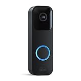 Blink Video Doorbell | Audio bidirezionale, video HD, lunga durata della batteria, rilevazione di movimento, notifiche del campanello nell’app, funziona con Alexa (nero)