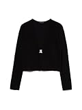 Sisley L/S Cardigan 1znjm601v Maglione, Nero, M Donna