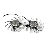 BAFAFA T128010SH 75mm Fantal più fresco compatibile for Asus msi gtx 1050 ti Radeon Sapphire 6930 7850 GTX 550 750 770 Ti HD 7870 Risoluzione della scheda video (Color : 2PCS)