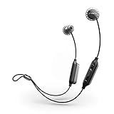 Sol Repubblic Auricolari in-ear Wireless Bluetooth, Fino a 8 ore di musica, Resistenti all’acqua e al sudore, Tecnologia FreeFlex anticaduta, Design Uitra-leggero, Grigio