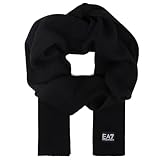 Emporio Armani EA7 Sciarpa Scarf Uomo Donna Unisex 244662 2F300, Nero