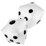 Prasacco 2 dadi gonfiabili, cubetti giganti, cubetti gonfiabili, per piscine, giochi di prato, giochi da pavimento