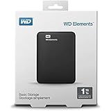 Western Digital WDBUZG0010BBK-EESN Hard Disk USB 3.0 da 1 TB, 2.5", 5400 rpm, Nero