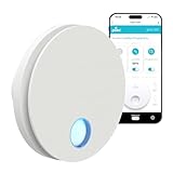 plikc Ario W - Aspiratore WIFI da parete ad aspirazione assiale con sensore di Umidità e Timer - MADE IN ITALY (Diametro 90 Bianco)