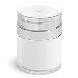 HOTUT Dosatore Contenitore Crema Bottiglie, 50ML Ricaricabile Airless Pump Contenitori Cosmetic Cream Jar, Crema Vuoti Barattoli per Viaggio