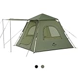 Naturehike Tenda da Lancio per 3 Persone, Automatica, a Doppio Strato, a Montaggio Rapido, per Famiglie, Spiaggia, Escursioni, con Borsa per Il Trasporto