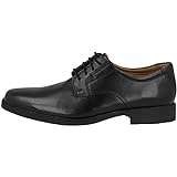 Clarks Tilden Plain, Scarpe con lacci Uomo, Black Leather 097, 44 EU