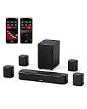 ULTIMEA Soundbar TV, 7.1 Impianto Surround Virtuale per TV, Soundbar per TV con Impianto Home Theater, App Controllo, Bluetooth con Subwoofer, 4 Altoparlanti Surround, OPT/AUX, Aura A40