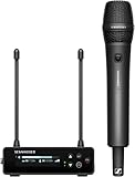 Sennheiser Sistema microfonico digitale portatile wireless UHF con trasmettitore SKM-S portatile e modulo microfonico dinamico a cardioide MMD 835 set EW-DP 835 (S1-7), Nero (700033)