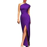 Vestiti Donna Estivi Eleganti per Cerimonia Abito Orlo Asimmetrico Corto Davanti Lungo Dietro Formale Banchetto Matrimonio Infinity Dress Lungo Seta Abito Cerimonia Donna Curvy