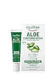 equilibra Viso, Aloe Contorno Occhi Effetto Lifting, Riduce Borse e Occhiaie, con Acido Ialuronico ai 3 Pesi Molecolari, Attivo Vegetale da Alga Bruna, Caffeina, Vitamina E, Aloe Vera, 15 ml