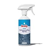 NEATLY Spray Impermeabilizzante per Tessuti (Cotone, Poliestere),Giacche,Tende - 500ml - Impermeabilizzante Spray Anti Acqua, Contro Mufffa e umidità - Spray Idrorepellente per Tessuti a Lunga Durata