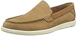 Clarks Bratton Loafer, Mocassini Uomo, Dark Tan Nubuck, 46 EU