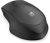 HP 280M Mouse Silent Wireless, Tecnologia LED Blu, Riduzione Rumore fino a 90%, 3 Pulsanti, Rotella di Scorrimento, Design ergonomico, Dongle Ricevitore USB-A Incluso, Nero