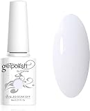 Vishine Smalto Semipermente per Unghie in Gel UV LED Smalti per Unghie Colori per Soak Off Manicure e Pedicure 8ml 1pzs - Bianco puro #1433