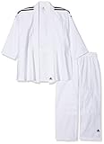 Adidas Anzug Judo Uniform Club- Kimono da Judo, Brillante Nero/Bianco, 170