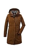 Killtec Women s Parka/parka funzionale con cappuccio staccabile con zip KOW 165 WMN PRK, dark curry, 48, 37726-000