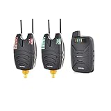 Hirisi Tackle Allarme impermeabile wireless per pesca alla carpa, set con barra per orecchie da 200 m (30-2)