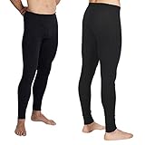 Grattitude® - Set 2 Pack – Calzamaglia Termica Uomo – Calzamaglia Uomo - Calzamaglia Uomo Cotone -Calzamaglia Uomo Invernale - Abbigliamento Intimo Termico. (XL, Nero)