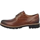 Clarks Batcombe Hall Scarpe Stringate Derby Uomo, Marrone (Dark Tan Leather), 44 EU