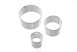 SWEETLY DOES IT Round Fondant Cutters, Stainless Steel, Argento, 2 cm