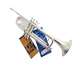 Tromba professionale Tromba di Bach placcata in argento piccolo trombone in ottone professionale avanzato