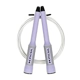 PICSIL Sphinx Corda da Salto Veloce, Rotazione a 360°, Sistema a Doppio Cuscinetto, Realizzata in ABS, Ideale per Allenamento in Casa, Boxe, Fitness e Condizionamento, Unisex (Viola)