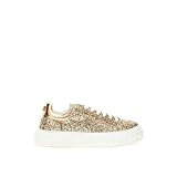 Casadei Gold Leather Sneakers EU37.5/US7.5