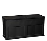 Toomax baule multibox trend da 320 litri, resistente ai raggi UV, colore nero, dimensioni 119x46x60h cm.