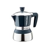 Pedrini Caffettiera MyMoka Induction, 2 tazze, Blu notte