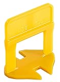 Raimondi Levelling System RLS 2200 Basi per Fuga da 2 mm e per Spessore Piastrelle da 3 a 12 mm Mattonelle Lastre Posa Opera Accessori Utensili Distanziatori Livellanti Bagno Cucina Terrazzo, Giallo