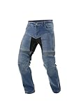 Trilobite Parado Regular Fit Pantaloni da Moto, Jeans da Moto da Uomo, Protezioni per Ginocchia e Fianchi, Blu, Lunghi, 30