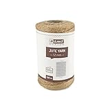 D.RECT Schnur 100m Iuta Marrone Naturale | Spago per Confezioni Regalo Te | Corda Decorativa | Spessore 1,2 mm | per: Imballaggio, Floricoltura, Decorazione, Jute Yarn, 1.2 mm, 100 unità