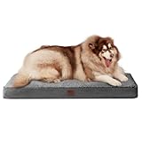 EHEYCIGA Cuccia Cane Interno Taglia Grande XXL, (120L x 74W cm) Ortopedica Cuscino per Cani, Cuscino Cane Sfoderabile e Lavabile, Ortopedico Lettino per Cani, Orthopedic Dog Bed, Grigio