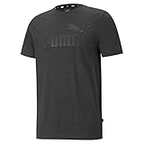 PUMA Ess Heather Tee Maglietta, Dark Gray Heather, M Uomo