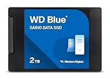 WD Blue SA510, 2 TB, 2.5" SATA SSD, fino a 560 MB/s, Include Acronis True Image per Western Digital, clonazione e migrazione del disco, backup completo e ripristino rapido, protezione da ransomware