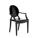 Kartell Sedia in policarbonato Louis Ghost Nero