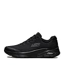 Skechers Arch Fit, Sneaker Uomo, Nero, 45 EU