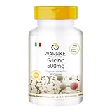 Glicina 500mg - Polvere in 90 capsule vegane | Warnke Vitalstoffe - Qualità da farmacia tedesca