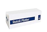 POLICART Confezione 4 Rotoli Plotter 61 x 50 Metri 90 gr. mq Anima 50 Carta Bianca Stampa Inkjet Compatibile con HP EPSON Canon