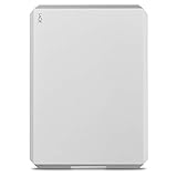 LaCie Mobile Drive, 1TB , External Hard Drive, Moon Silver, USB-C, 2 year Rescue Services (STHG1000400)